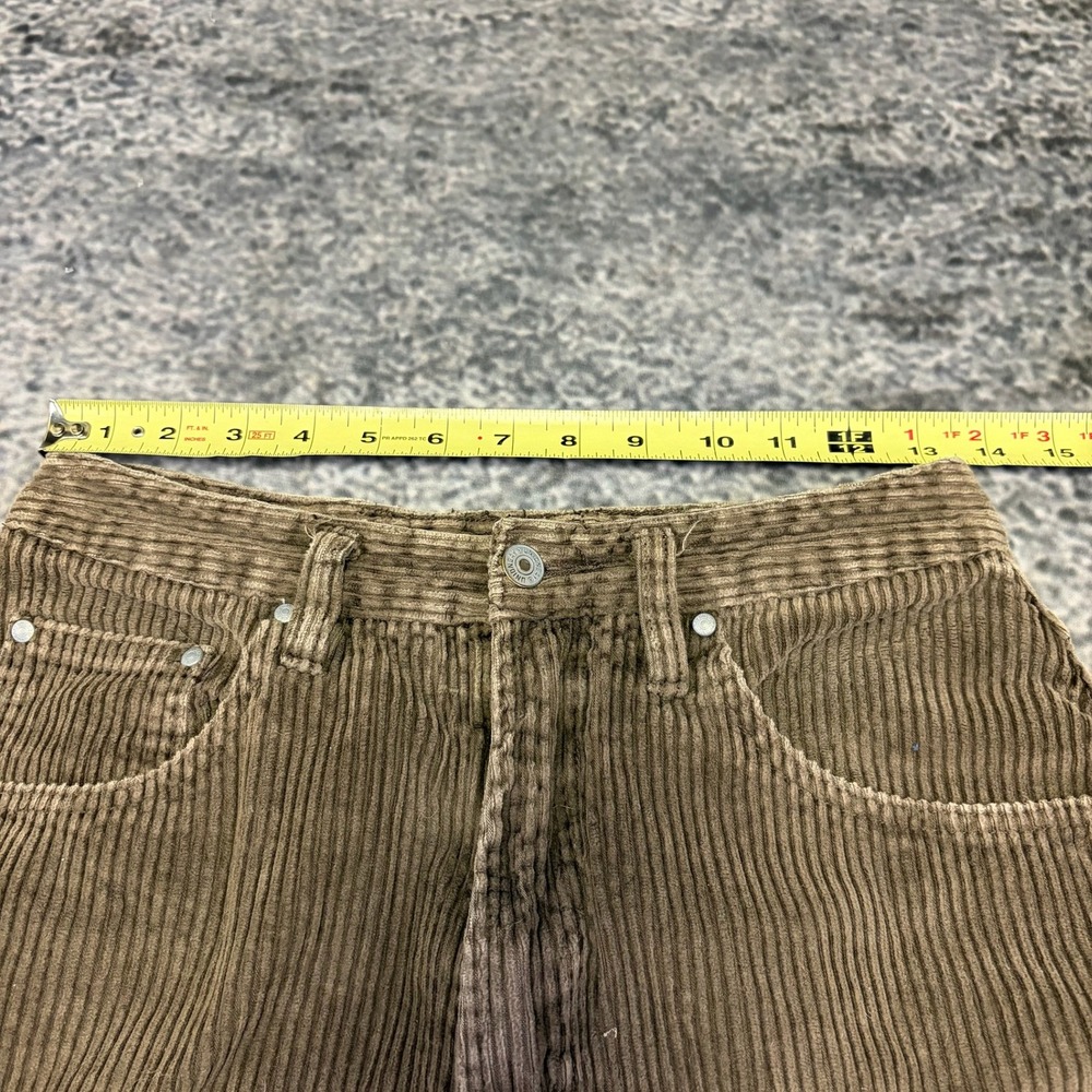 Unionbay Corduroy Pants Womens 11 (27x30) Brown Straight Leg Casual VTG Y2K - Picture 9 of 14